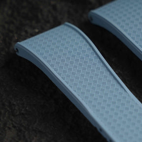 【WAFFLE-FKM】Sky Blue DAI-EL™ Iconic Rubber Strap