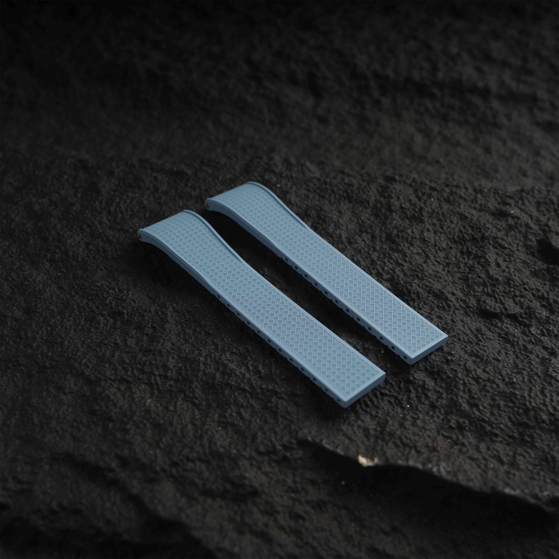【WAFFLE-FKM】Sky Blue DAI-EL™ Iconic Rubber Strap