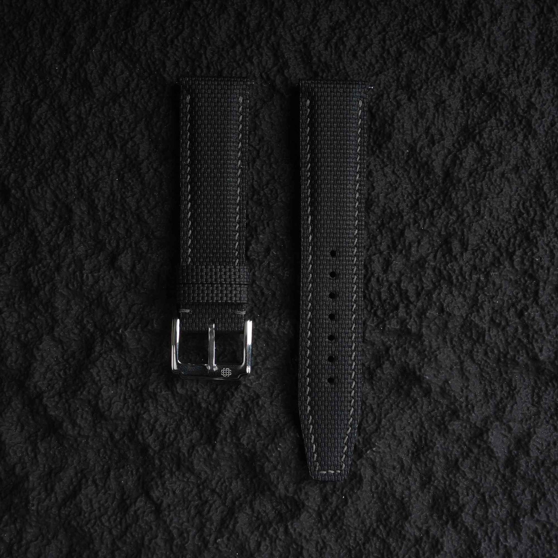 【LT-FKM】Space Black Fluoroelastomer Strap