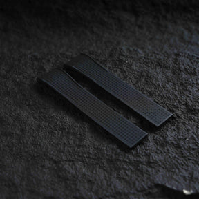 【WAFFLE-FKM】Space Black DAI-EL™ Iconic Rubber Strap