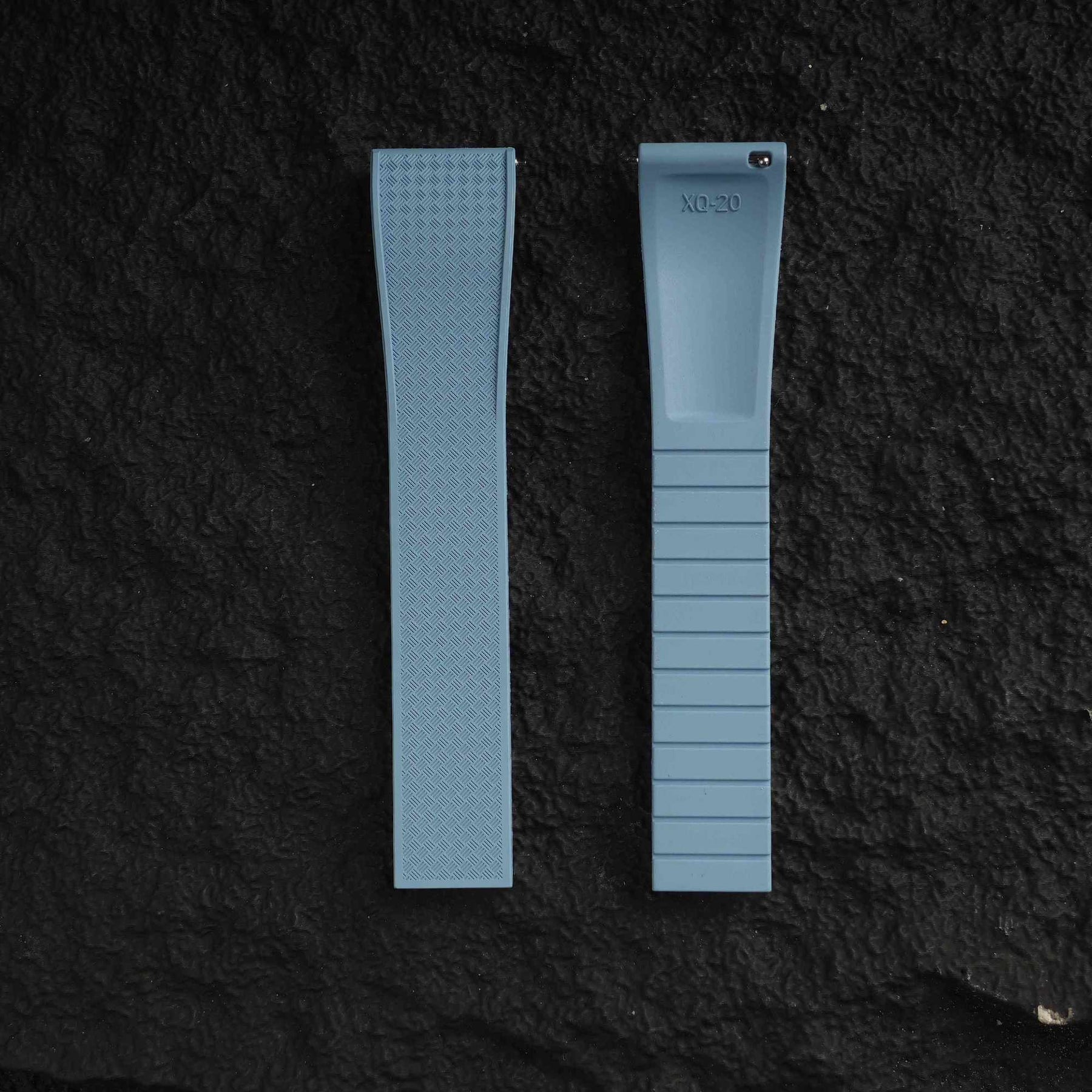 【WAFFLE-FKM】Sky Blue DAI-EL™ Iconic Rubber Strap