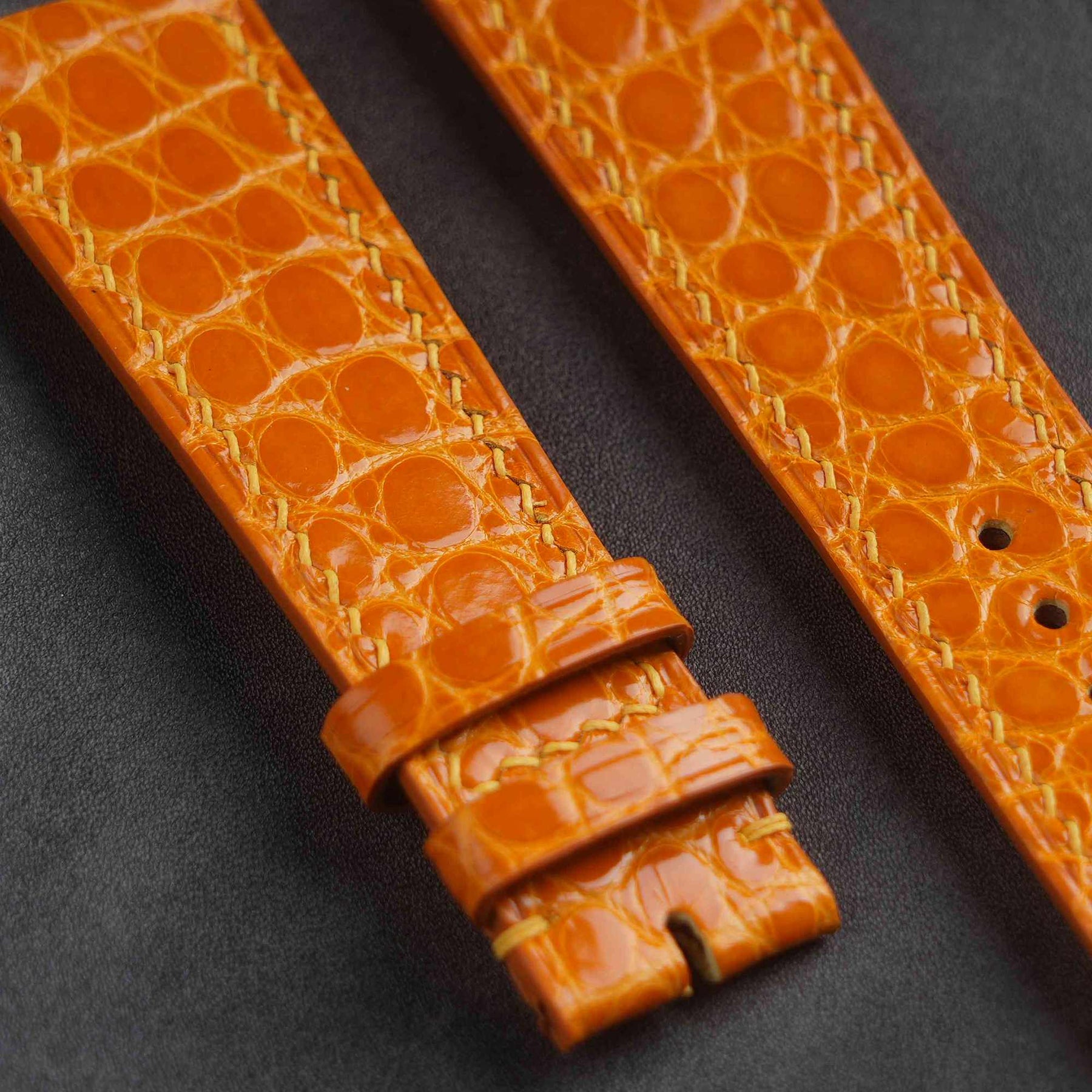 【Mississippi Alligator】Citrus Belly Prestige Strap