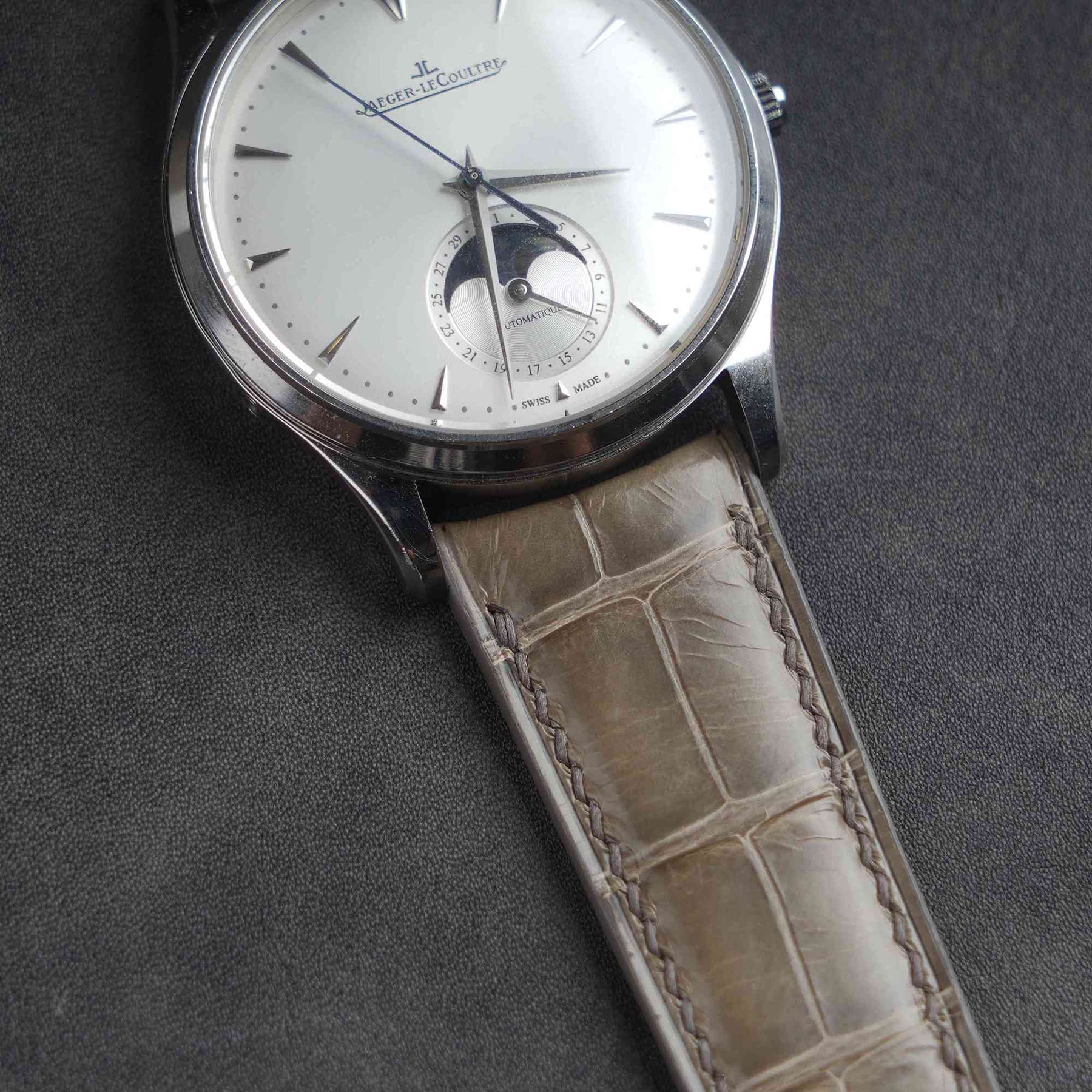 【Mississippi Alligator】Elephant Grey Belly Prestige Strap - AB057