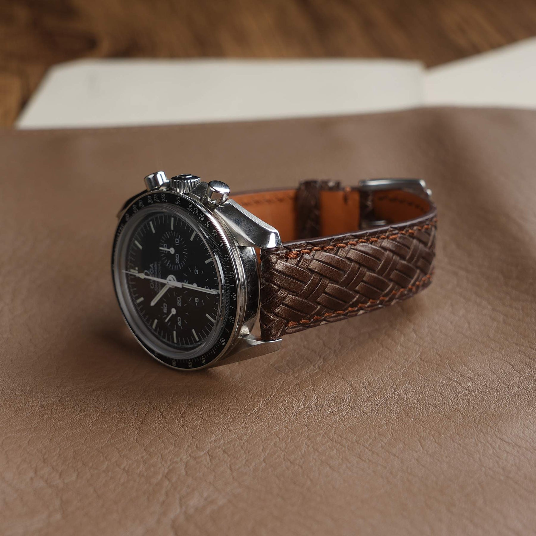 【Treccia】Brown Italian Calfskin Strap