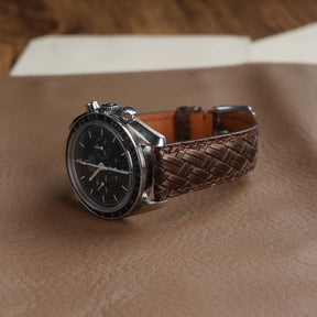 【Treccia】Brown Italian Calfskin Strap