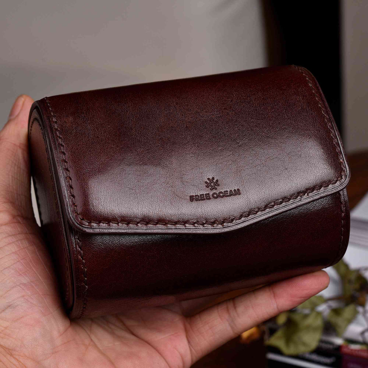 【Hermès】Dark Coffee Watch Bands Storage Box