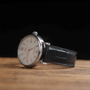 【Mississippi Alligator】Black Glossy Belly Prestige Strap - AB002