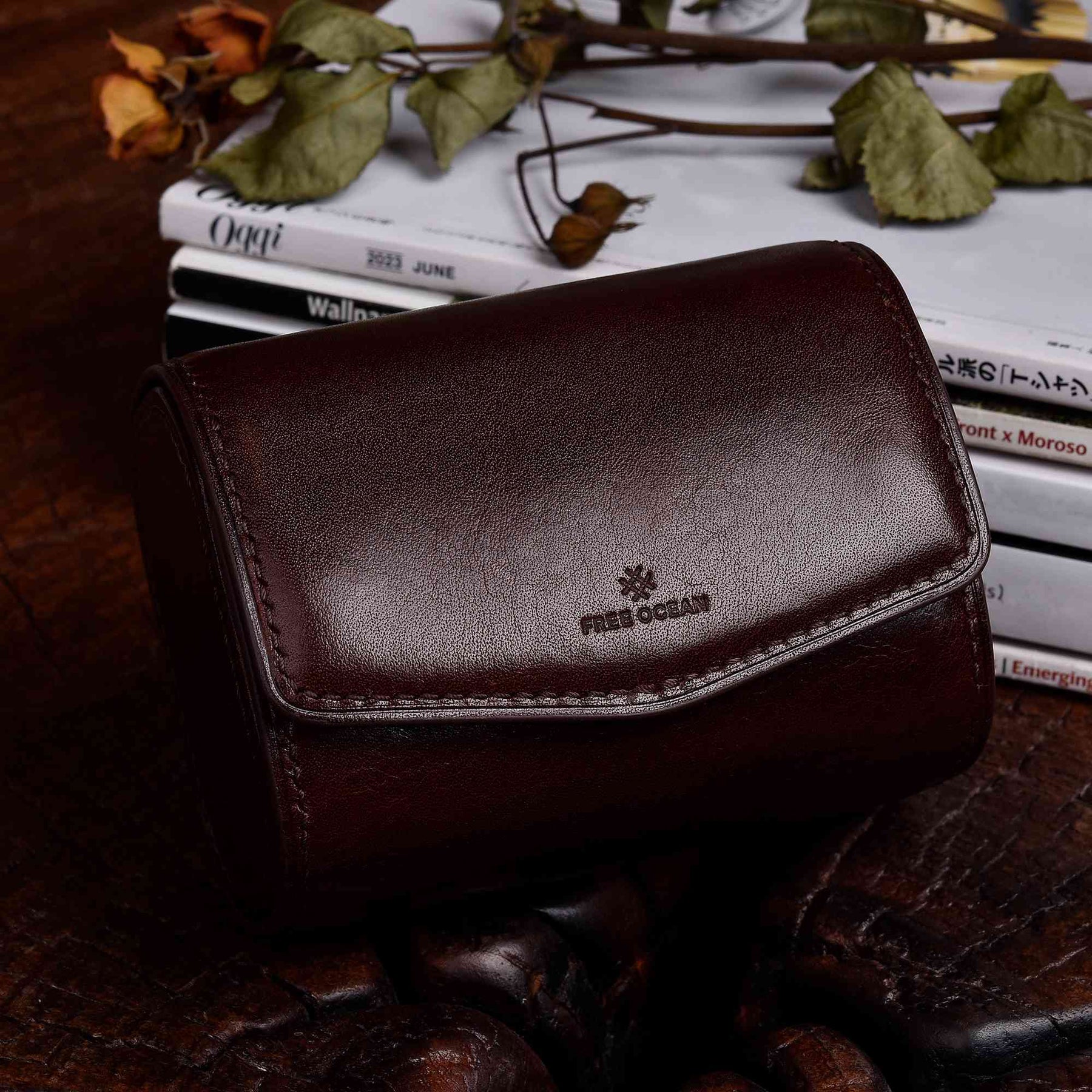 【Hermès】Dark Coffee Watch Bands Storage Box