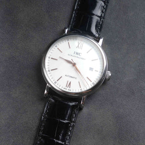 【Mississippi Alligator】Black Glossy Belly Prestige Strap - AB002