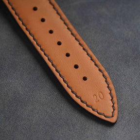 【Mississippi Alligator】Black Glossy Belly Prestige Strap - AB002