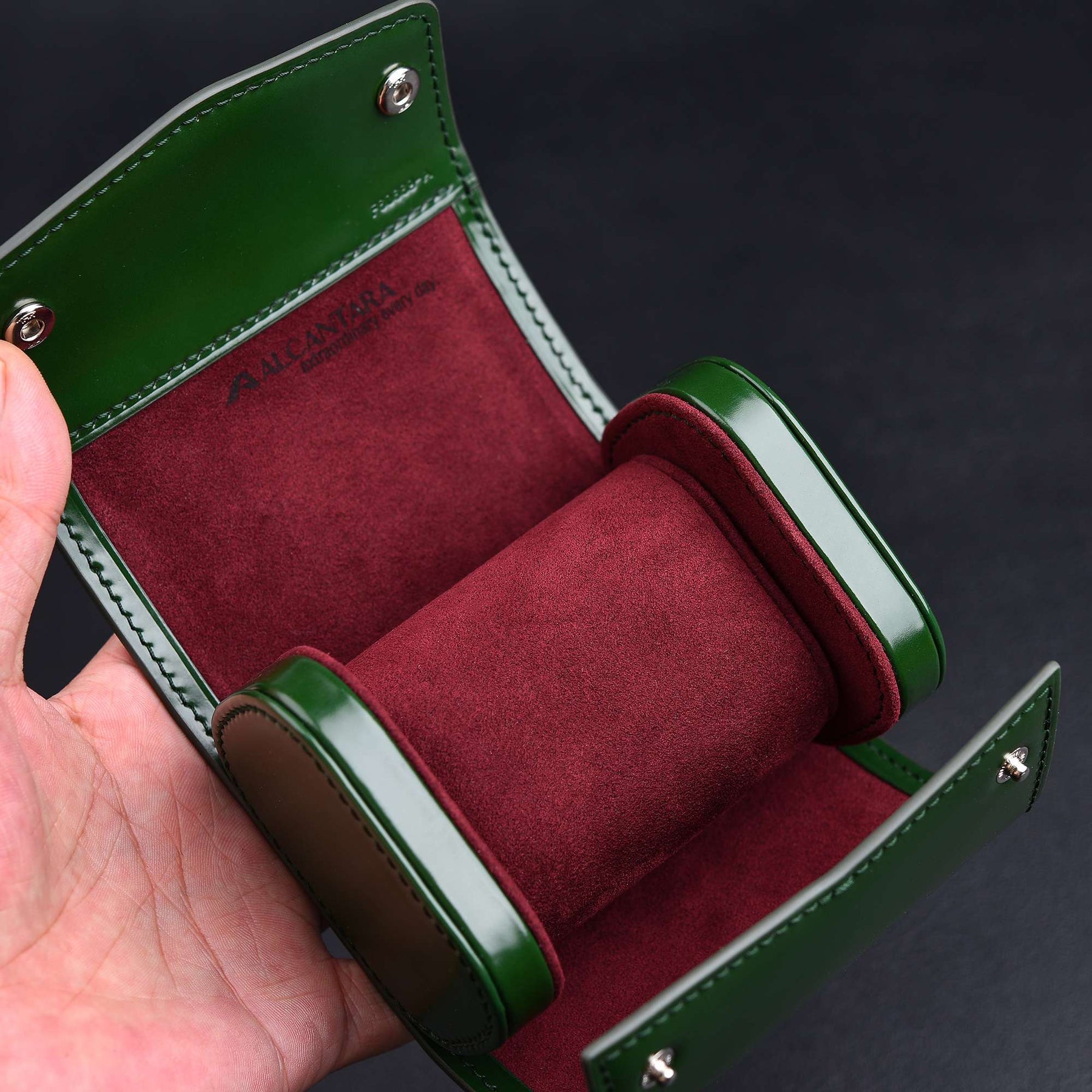 【Hermès】Luxury Horsehide Leather Watch Storage Box