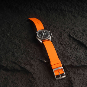 【NATO-FKM】Orange DAI-EL™ Textured Rubber Strap