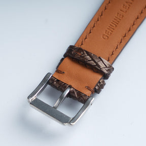 【Treccia】Brown Italian Calfskin Strap