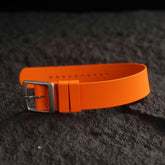 【NATO-FKM】Orange DAI-EL™ Textured Rubber Strap