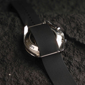 【NATO-FKM】Space Black DAI-EL™ Textured Rubber Strap