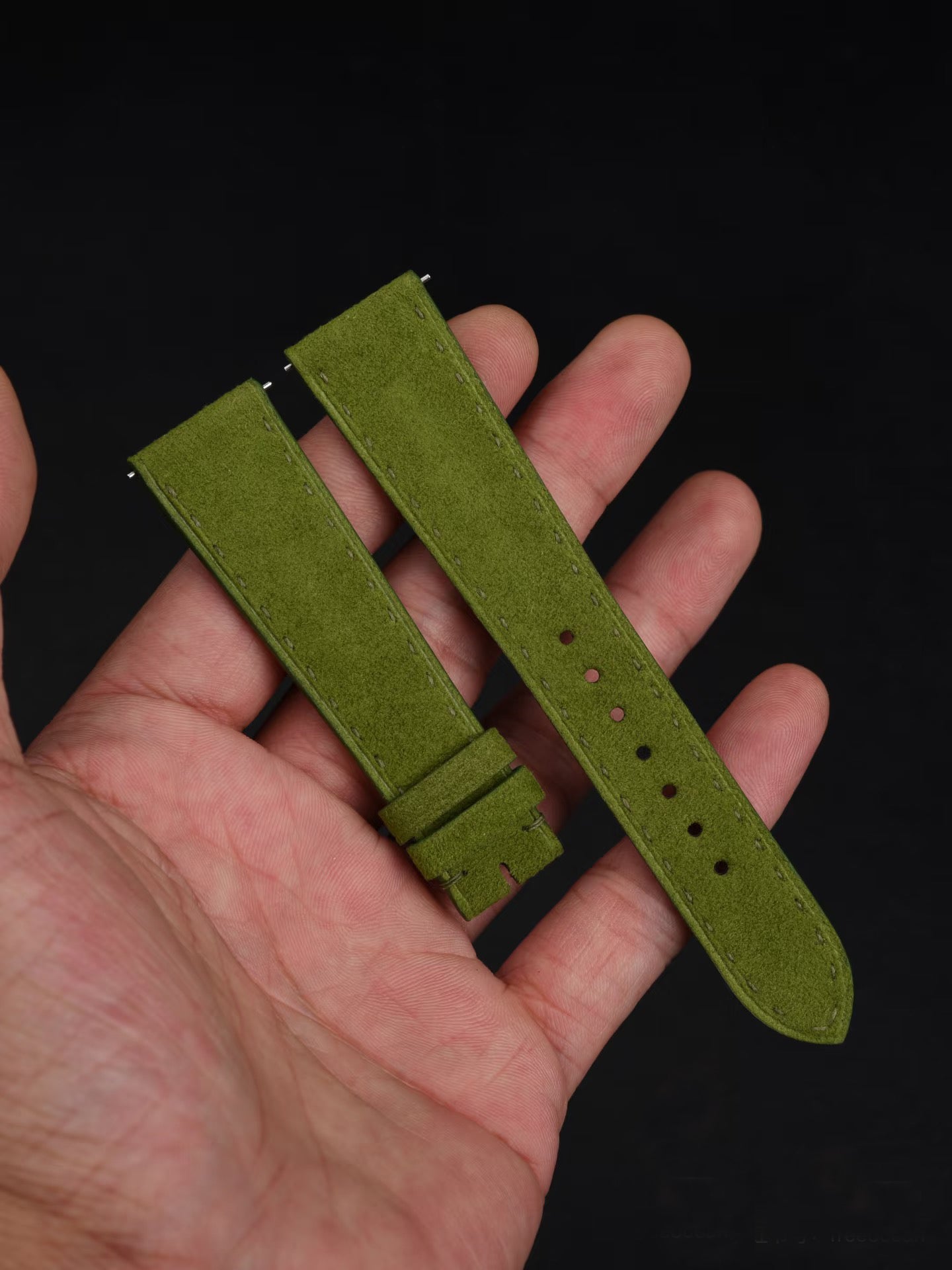 Alcantara® Racing Green Watch Strap