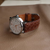 【Treccia】Cognac Italian Calfskin Strap