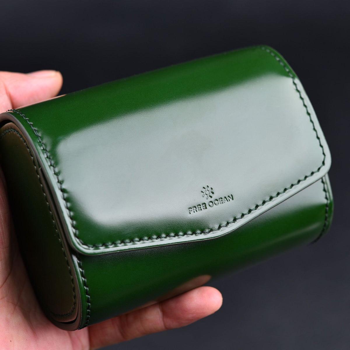 【Hermès】Luxury Horsehide Leather Watch Storage Box