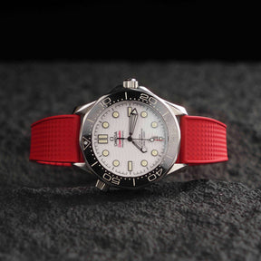【WAFFLE-FKM】Red DAI-EL™ Iconic Rubber Strap
