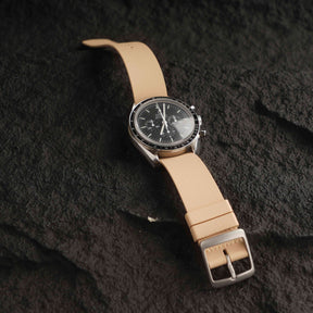 【NATO-FKM】Beige DAI-EL™ Textured Rubber Strap
