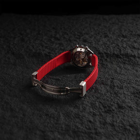 【WAFFLE-FKM】Red DAI-EL™ Iconic Rubber Strap