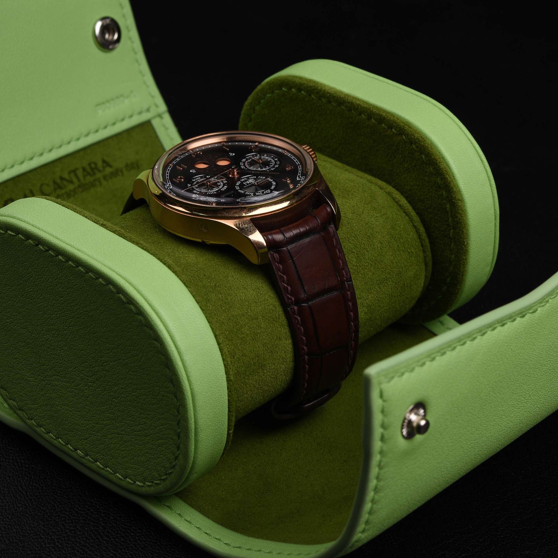 【Hermès】Teal Green Watch Storage Box