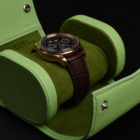 【Hermès】Teal Green Watch Storage Box