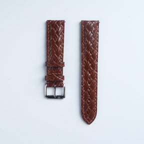 Treccia Cognac Italian Calfskin Strap