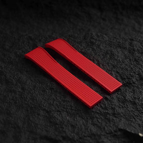 【WAFFLE-FKM】Red DAI-EL™ Iconic Rubber Strap