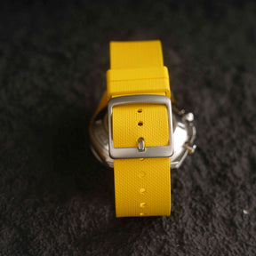 【NATO-FKM】Yellow DAI-EL™ Textured Rubber Strap