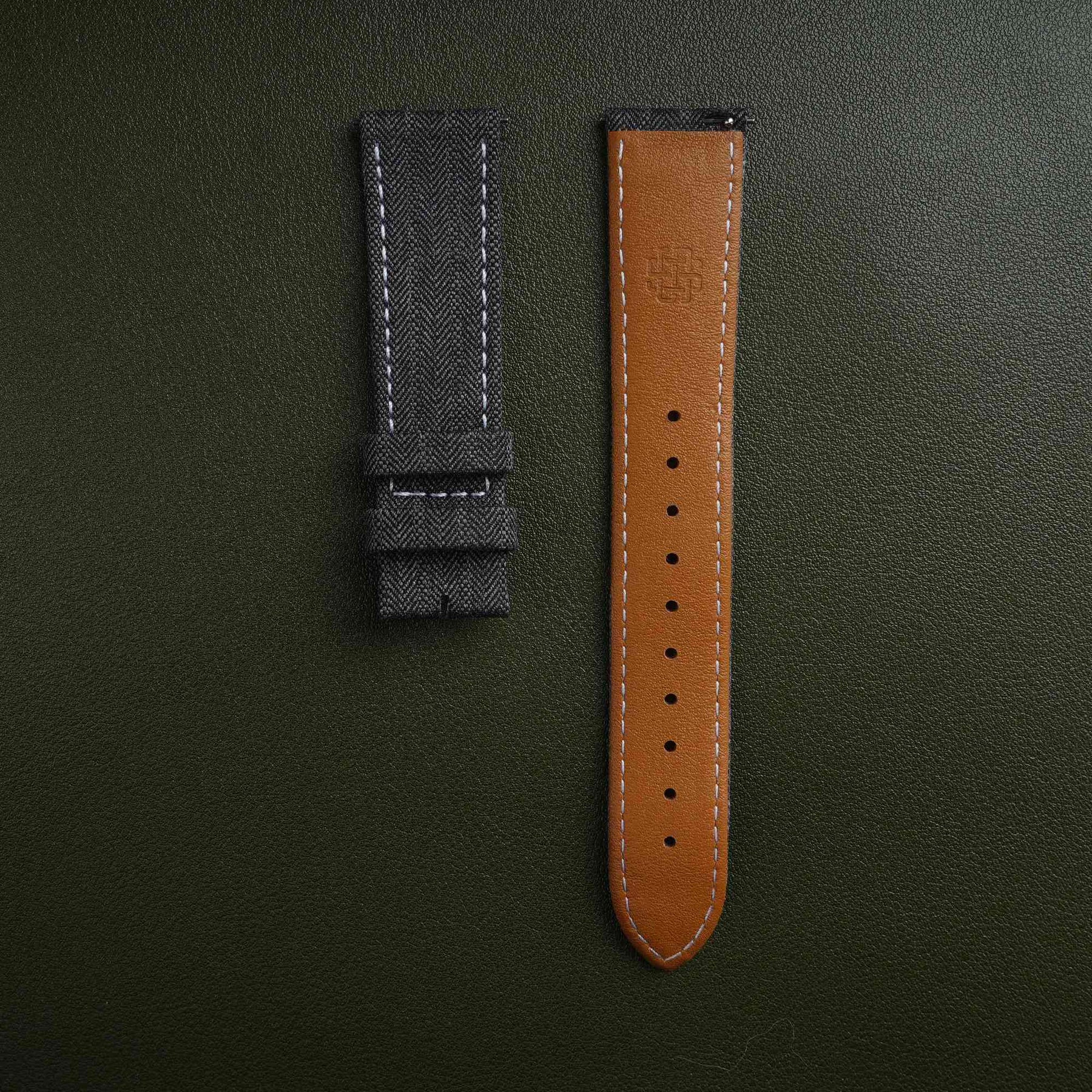 Dark Grey Cambridge Herringbone Strap