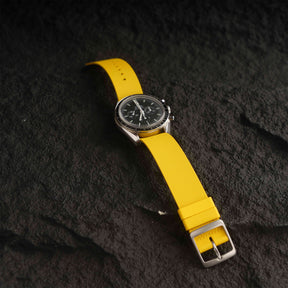 【NATO-FKM】Yellow DAI-EL™ Textured Rubber Strap