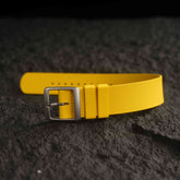【NATO-FKM】Yellow DAI-EL™ Textured Rubber Strap