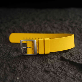 【NATO-FKM】Yellow DAI-EL™ Textured Rubber Strap