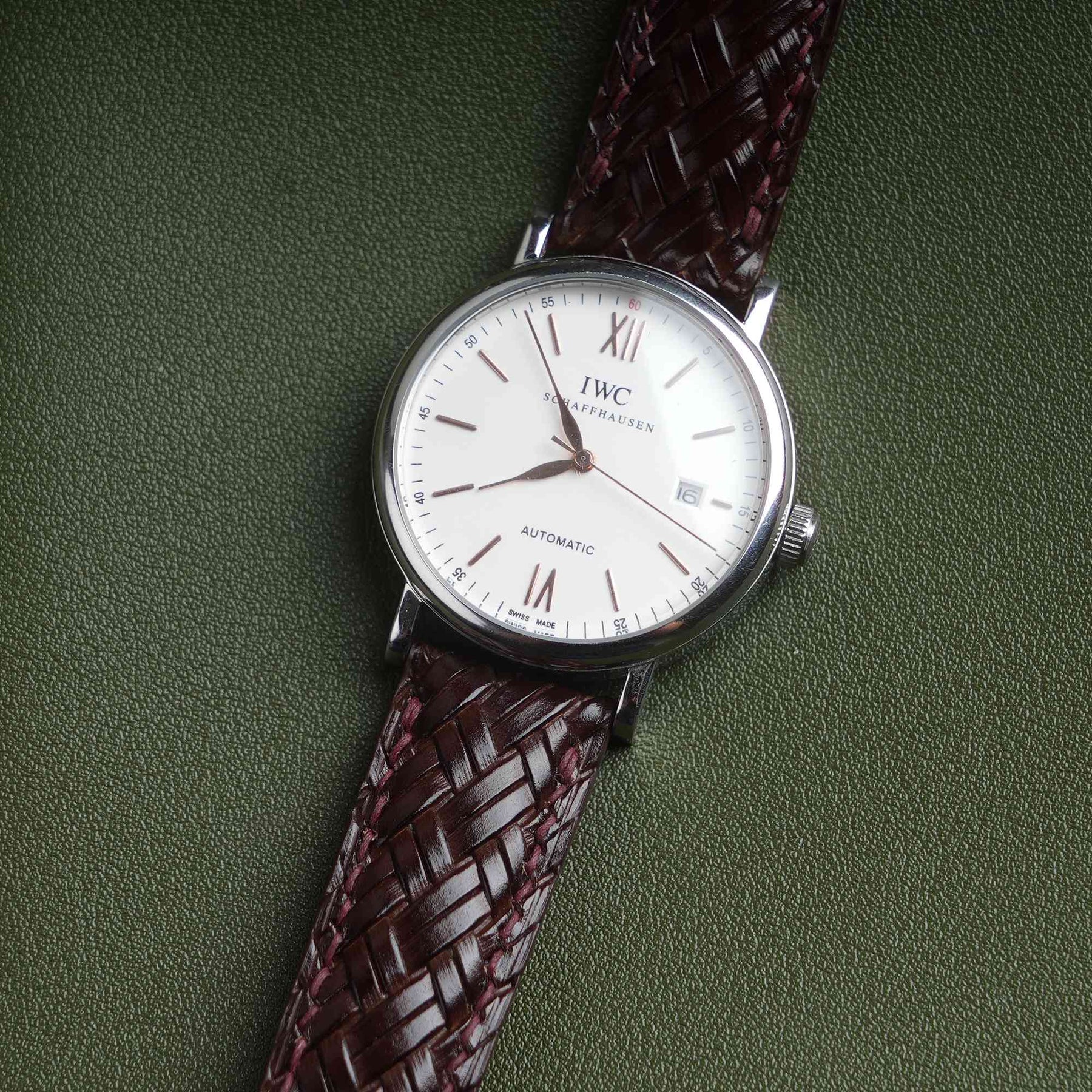 【Treccia】Chocolate Italian Calfskin Strap