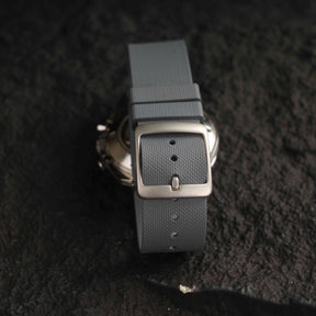 【NATO-FKM】Ceramic Grey DAI-EL™ Textured Rubber Strap