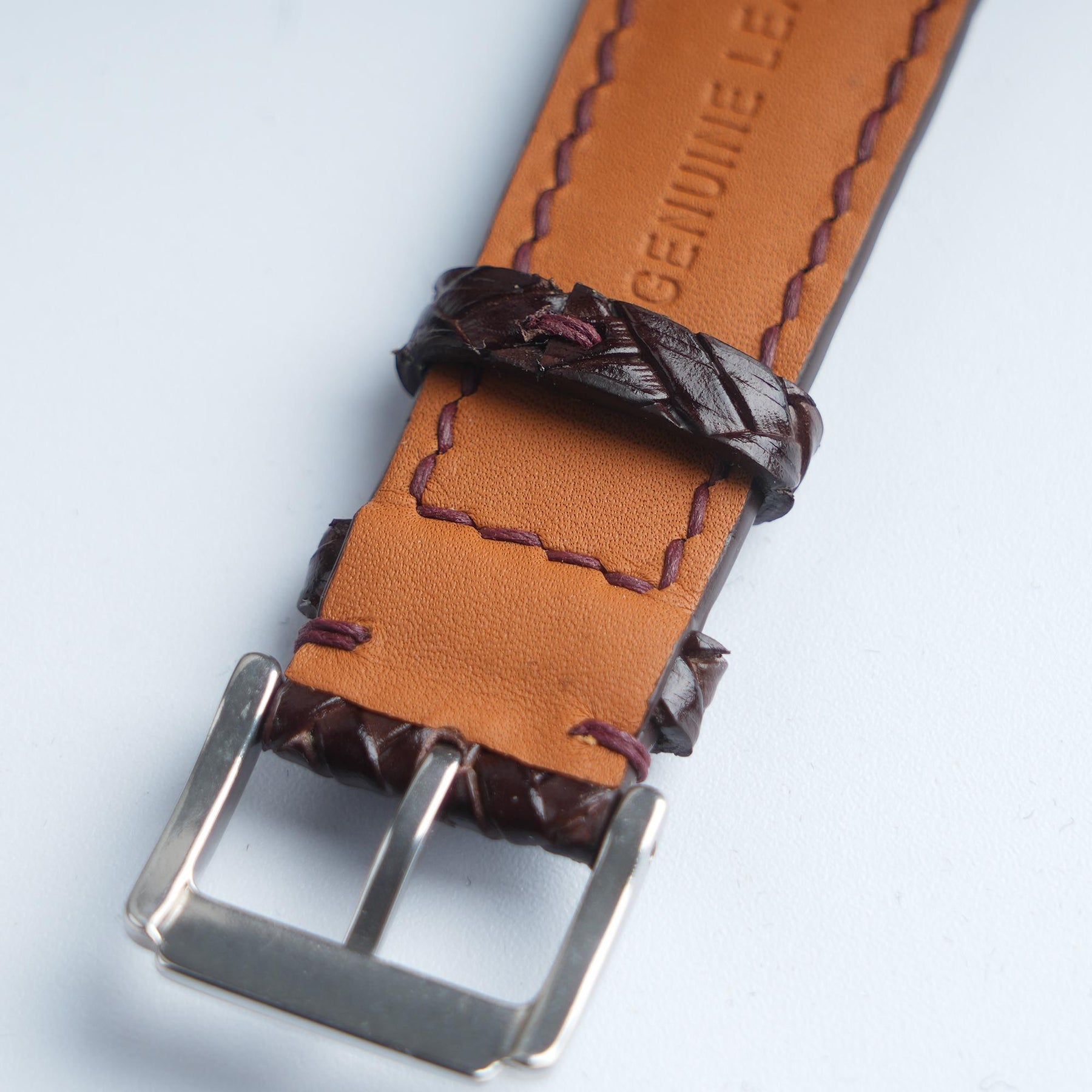 【Treccia】Chocolate Italian Calfskin Strap
