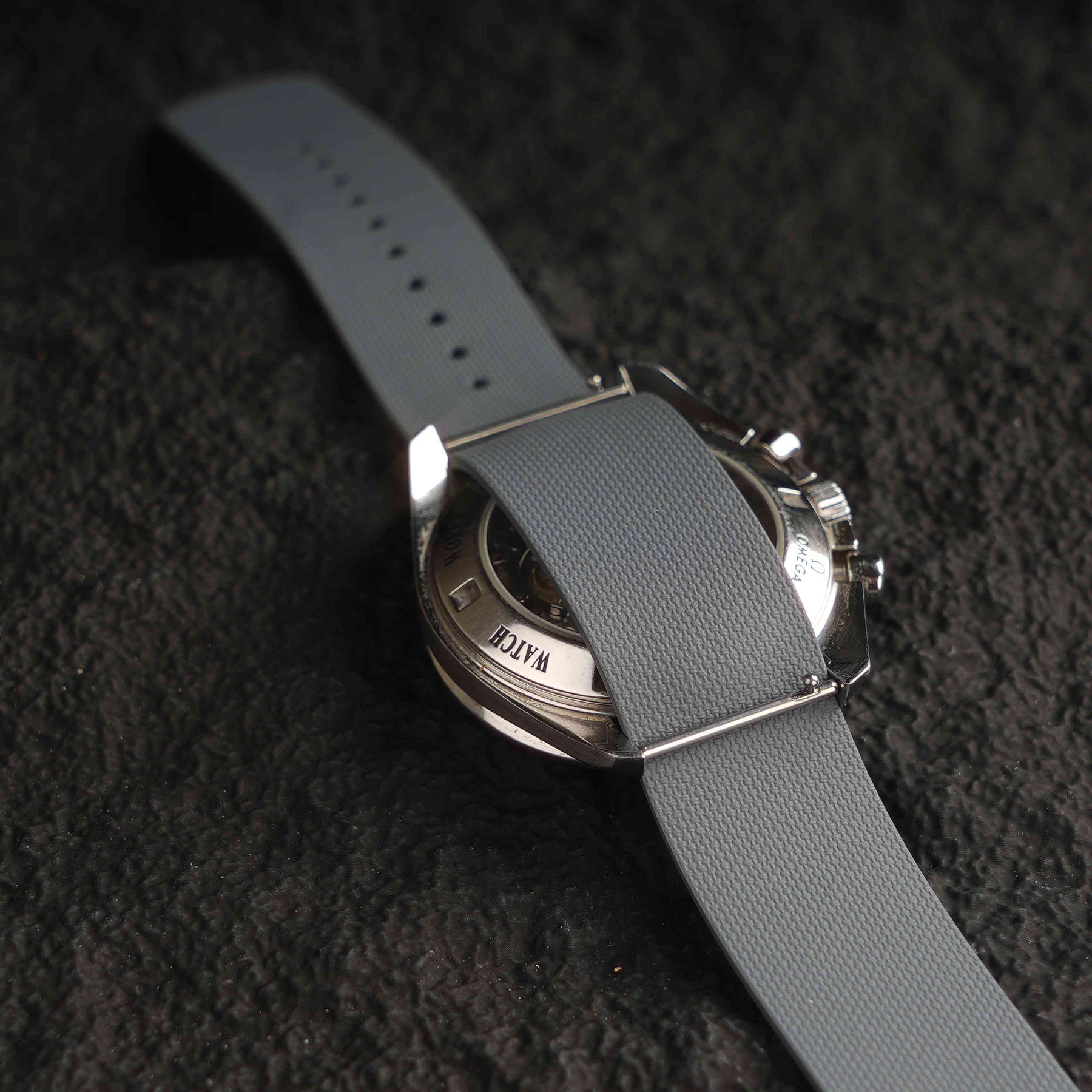 【NATO-FKM】Ceramic Grey DAI-EL™ Textured Rubber Strap