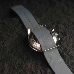 【NATO-FKM】Ceramic Grey DAI-EL™ Textured Rubber Strap