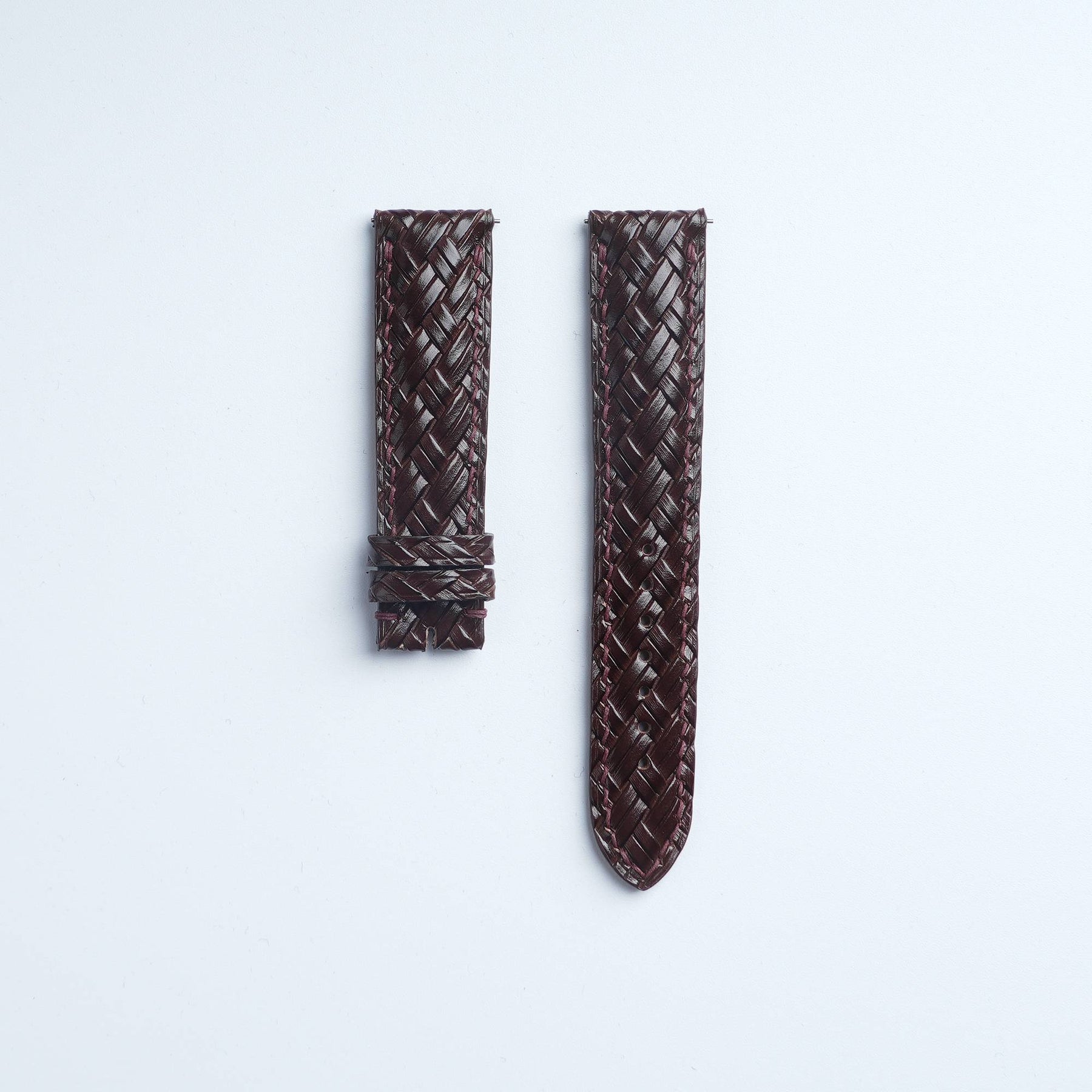 【Treccia】Chocolate Italian Calfskin Strap