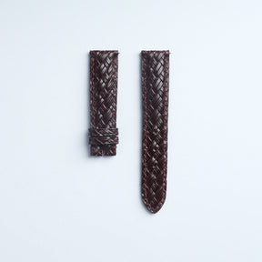 【Treccia】Chocolate Italian Calfskin Strap