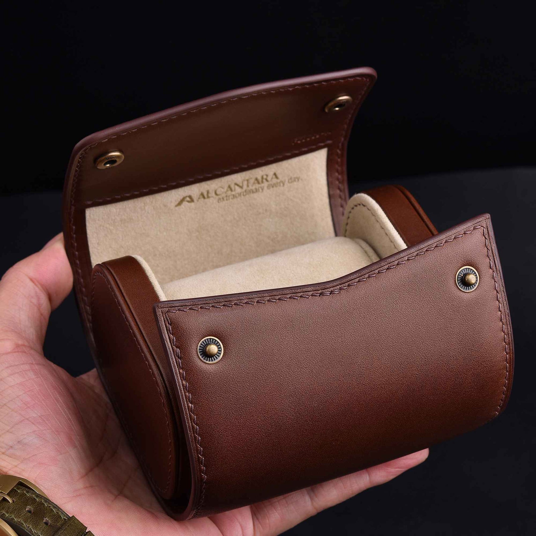 【Hermès】Dark Coffee Watch Bands Storage Box