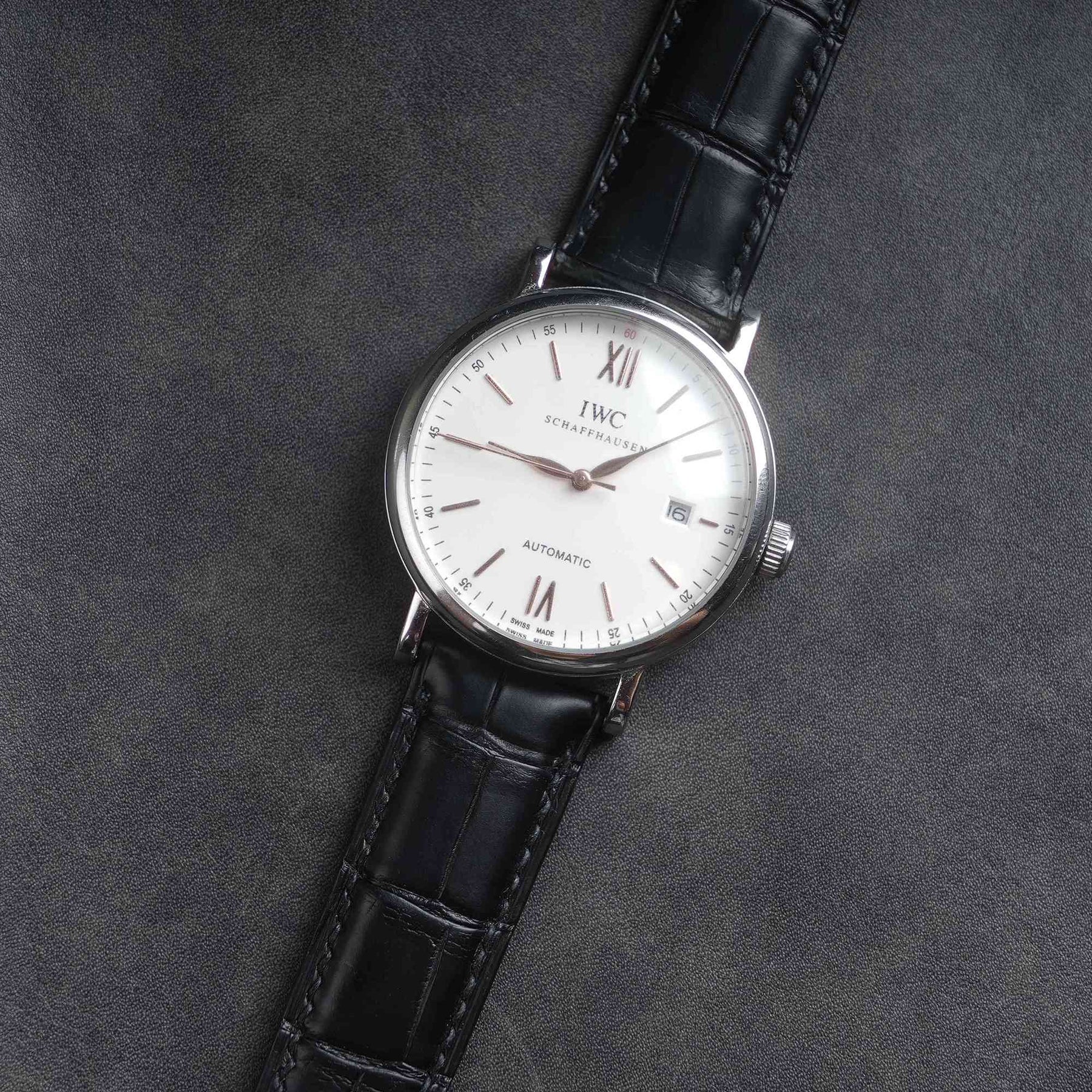 【Mississippi Alligator】Matte Black Belly Prestige Strap - AB001