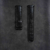 【Mississippi Alligator】Matte Black Belly Prestige Strap - AB001