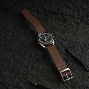 【NATO-FKM】Coffee DAI-EL™ Textured Rubber Strap