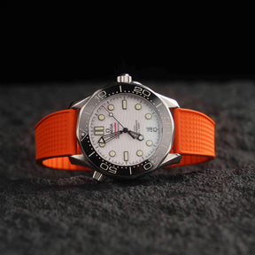 【WAFFLE-FKM】Orange DAI-EL™ CTS Rubber Strap