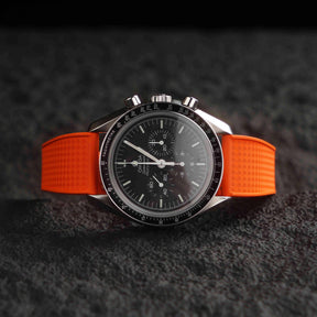 【WAFFLE-FKM】Orange DAI-EL™ CTS Rubber Strap