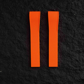 【WAFFLE-FKM】Orange DAI-EL™ CTS Rubber Strap