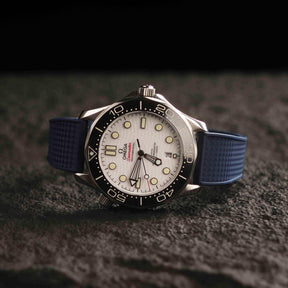 【WAFFLE-FKM】Navy DAI-EL™ Iconic Rubber Strap