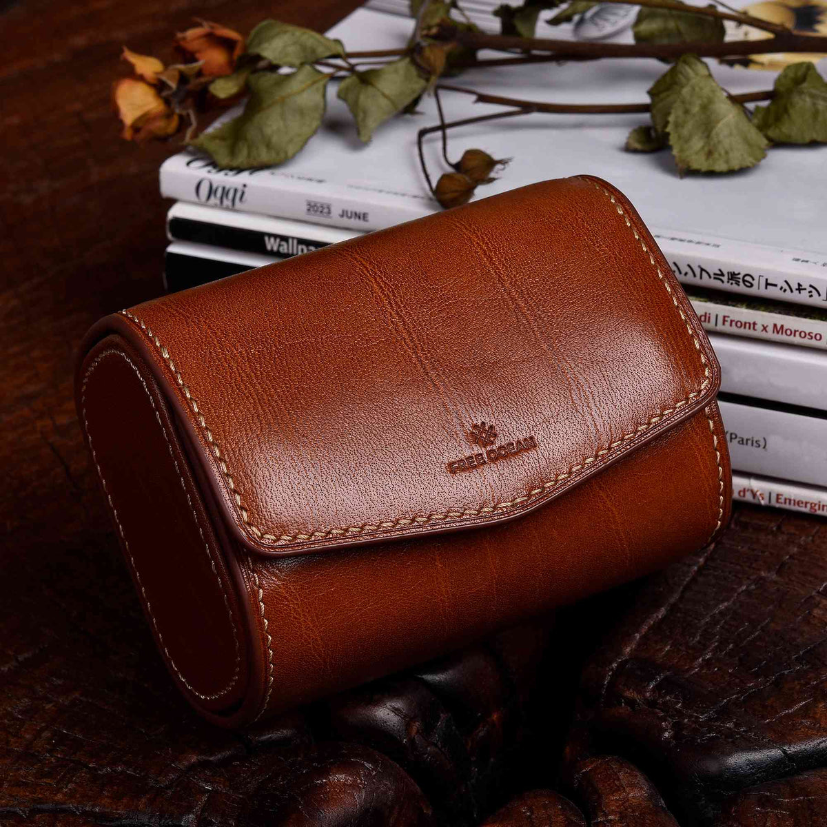 【Hermès】Brown Watch Bands Storage Box